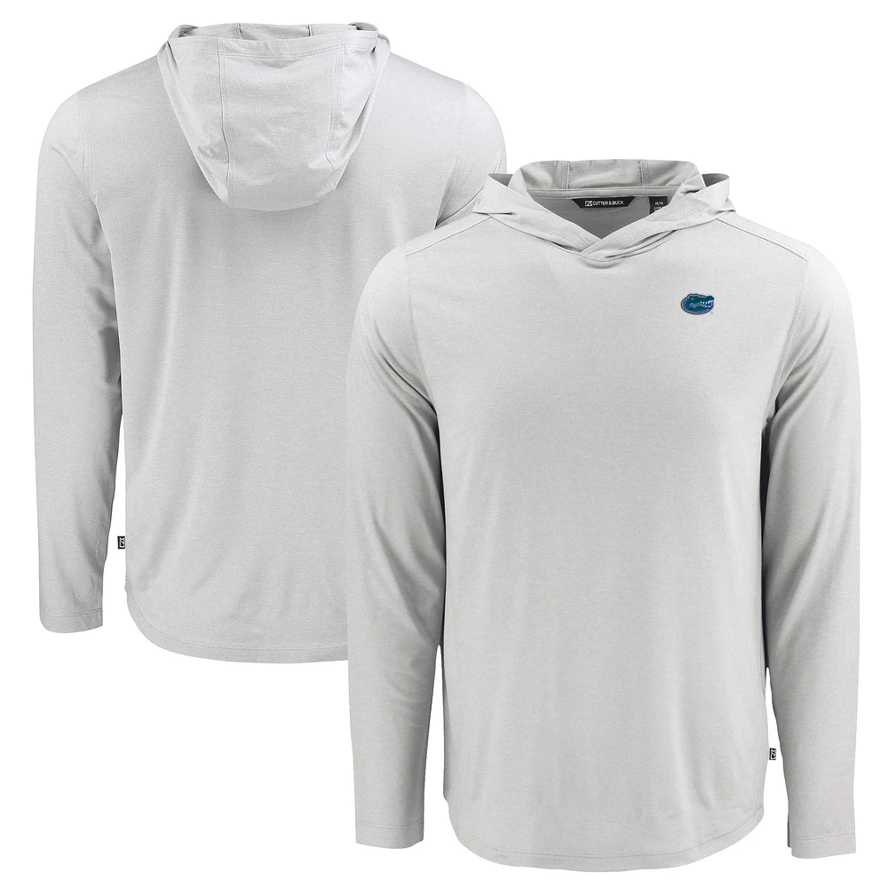 Men's Cutter & Buck Florida Gators Coastline Epic Comfort Eco Recycled Long Sleeve Hoodie T-Shirt