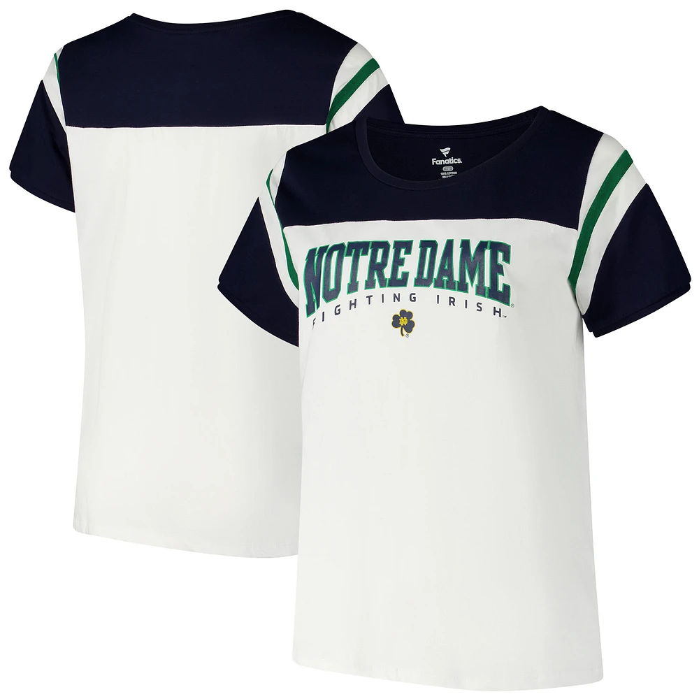 Women's Fanatics White Notre Dame Fighting Irish Plus Winning Gear T-Shirt