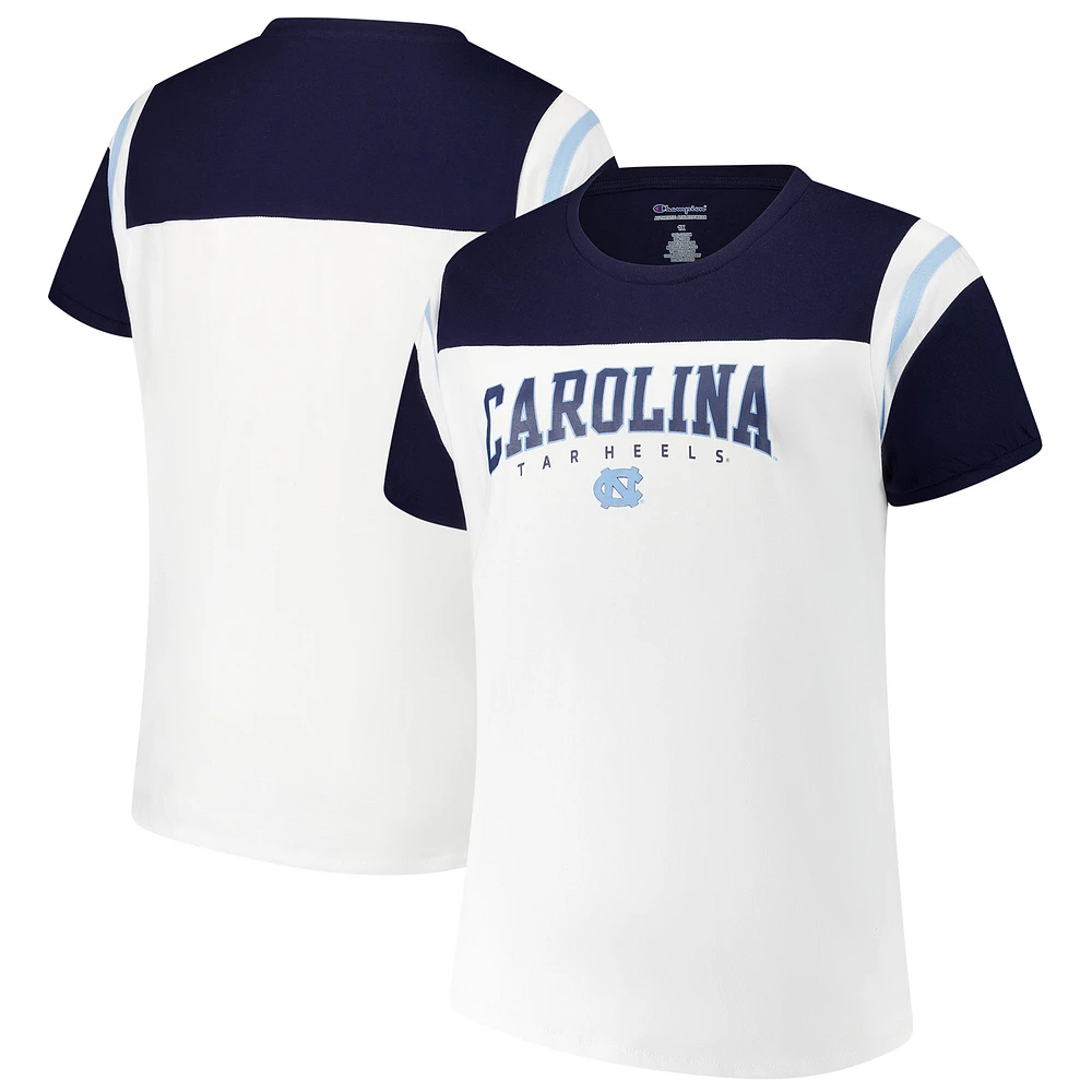 Women's Fanatics White North Carolina Tar Heels Plus Winning Gear T-Shirt