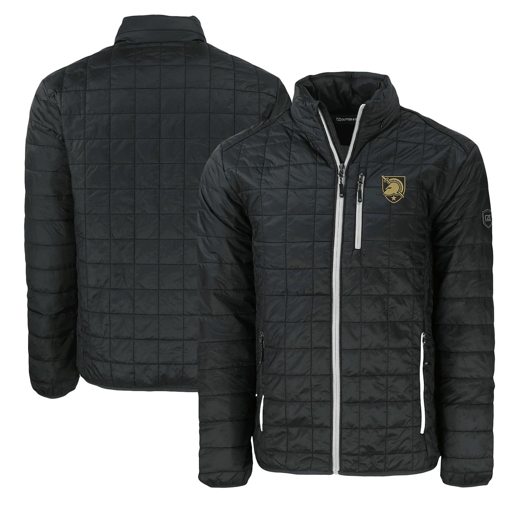 Men's Cutter & Buck Army Black Knights Rainier PrimaLoft Eco Insulated Full-Zip Puffer Jacket