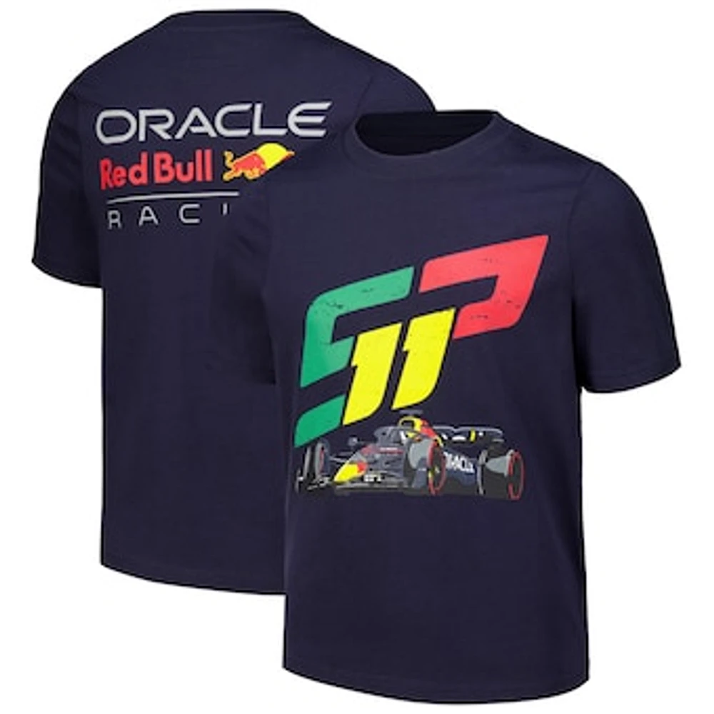 Youth Sergio Perez Navy Red Bull Racing Checo Race Car T-Shirt