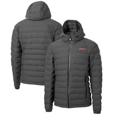 Men's Cutter & Buck Gray Delaware State Hornets Mission Ridge Repreve Eco Insulated Puffer Full-Zip Jacket