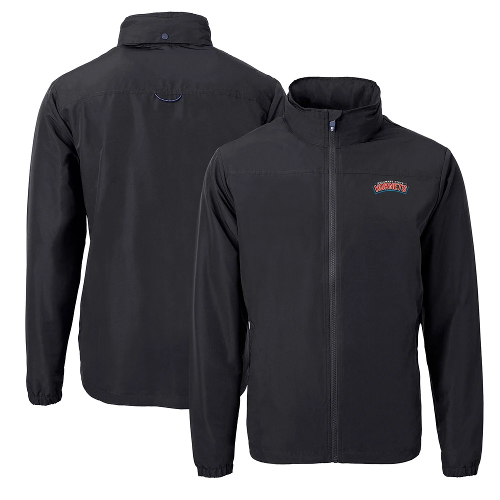 Men's Cutter & Buck Delaware State Hornets Charter Eco Recycled Full-Zip Jacket