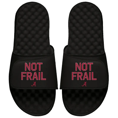 Youth ISlide Black Alabama Crimson Tide Team Slogan Slide Sandals