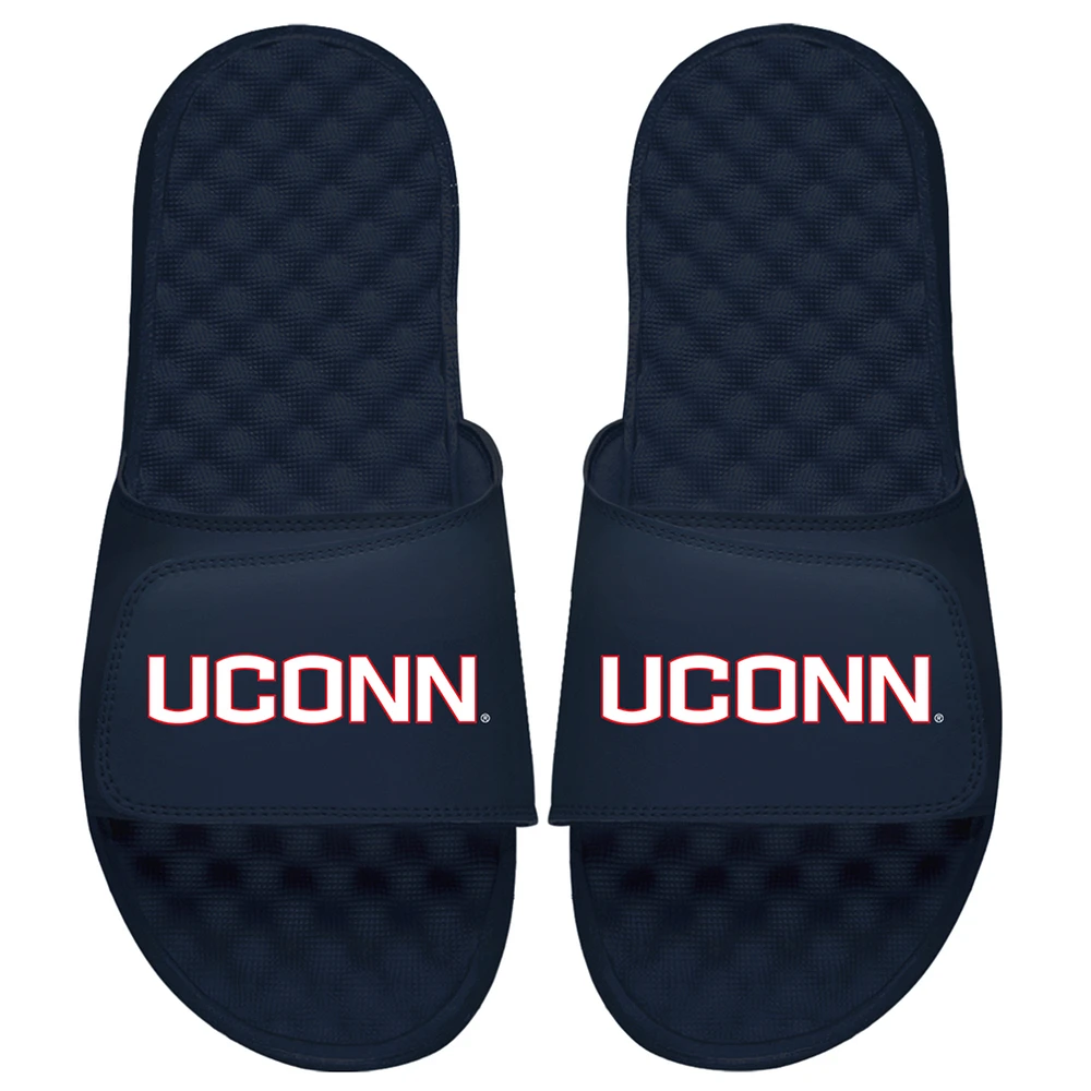 Unisex ISlide Navy UConn Huskies Wordmark Logo Slide Sandals