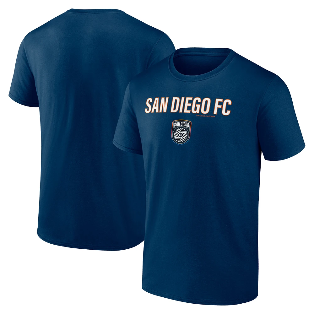 Men's Navy San Diego FC Hometown Stadium Atmosphere T-Shirt