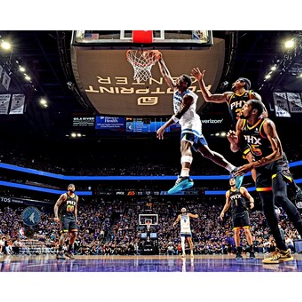 Anthony Edwards Minnesota Timberwolves 2024 Western Conference Playoffs First Round Game 4 vs. Phoenix Suns Dunk Photograph