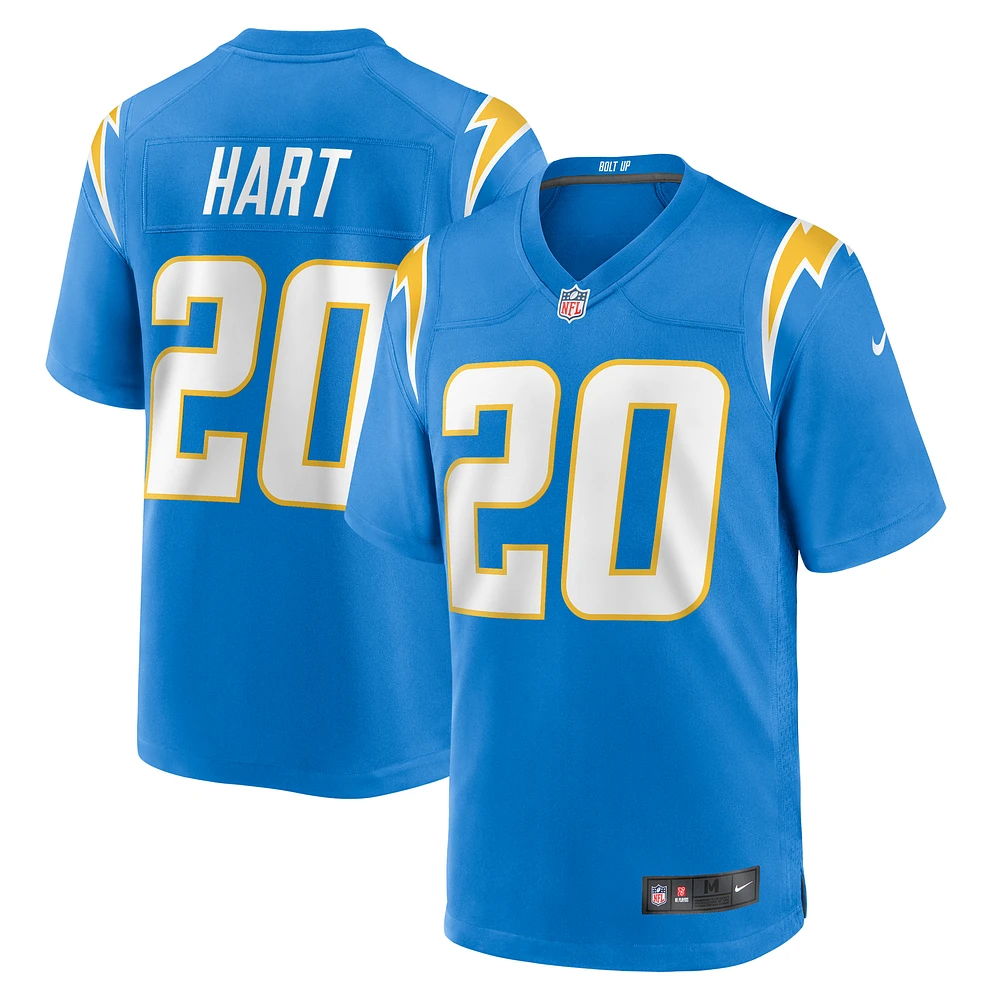 Men's Nike Cam Hart Powder Blue Los Angeles Chargers Team Game Jersey