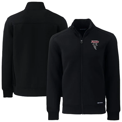Men's Cutter & Buck Black Atlanta Falcons Roam Eco Recycled Full-Zip Jacket