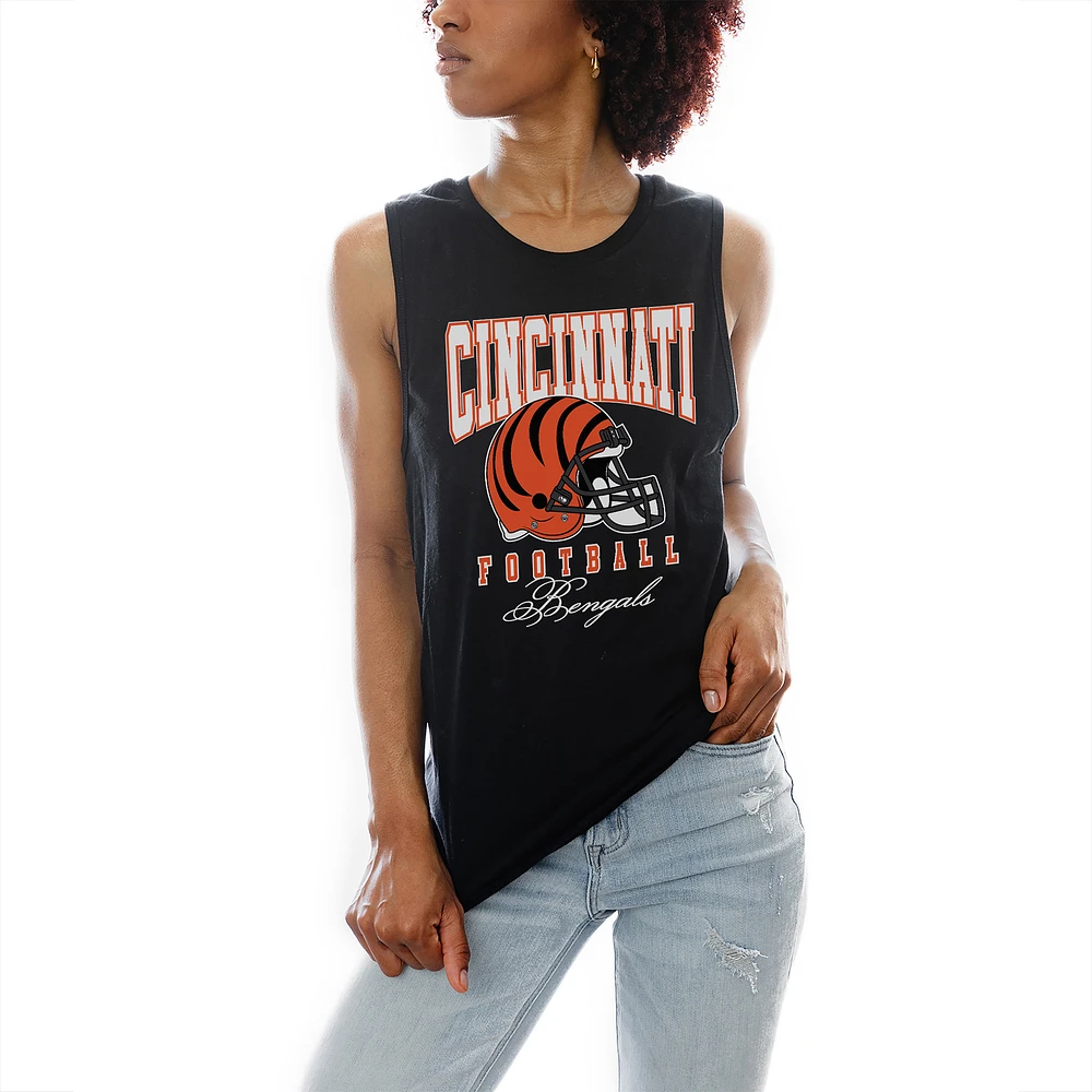 Women's Gameday Couture Black Cincinnati Bengals Preseason Opener Racerback Tank Top