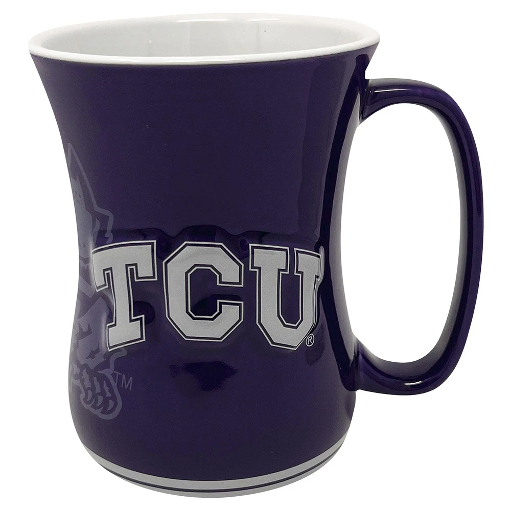 TCU Horned Frogs 16oz. Sculpted Barista Mug