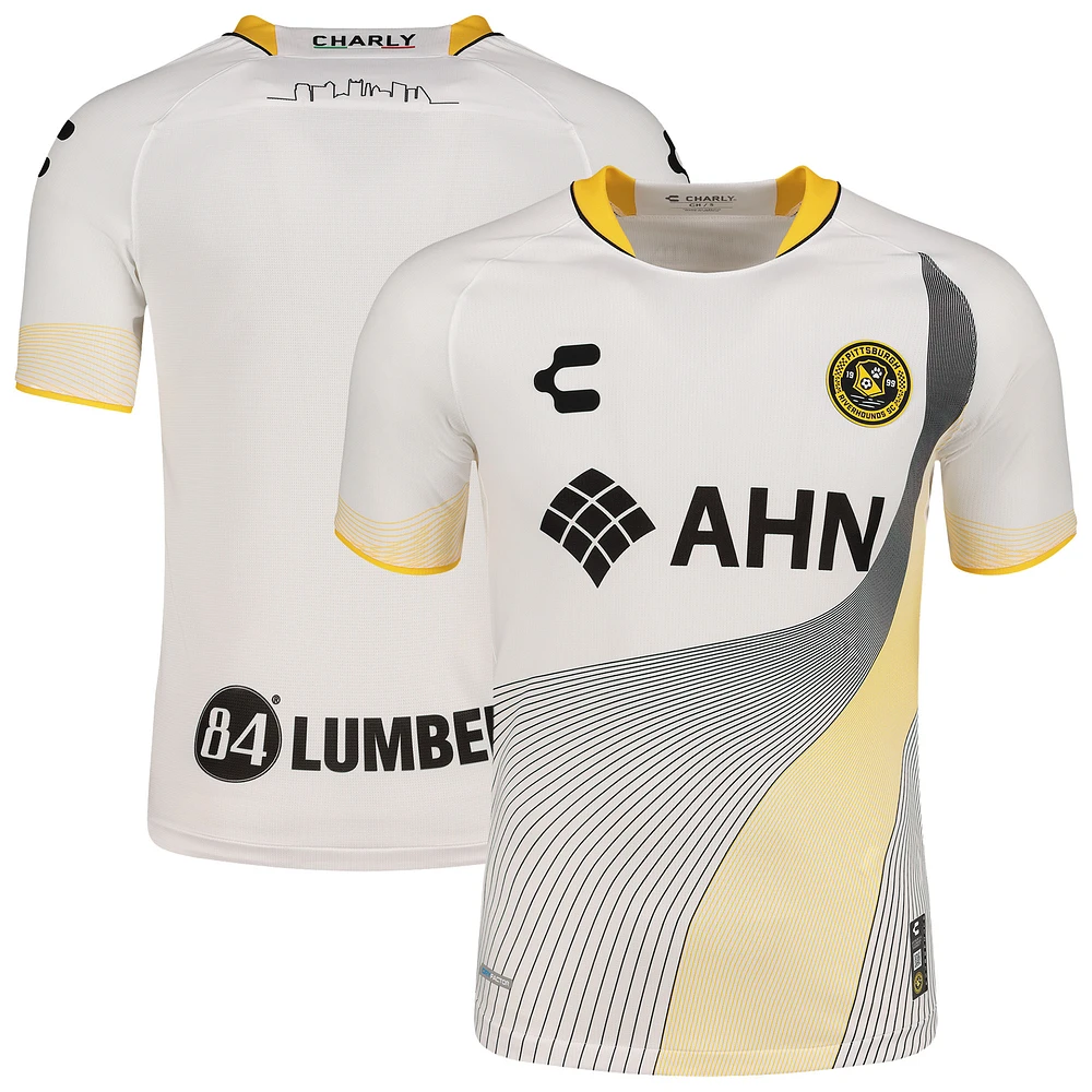Men's Charly White Pittsburgh Riverhounds SC Third Authentic Jersey
