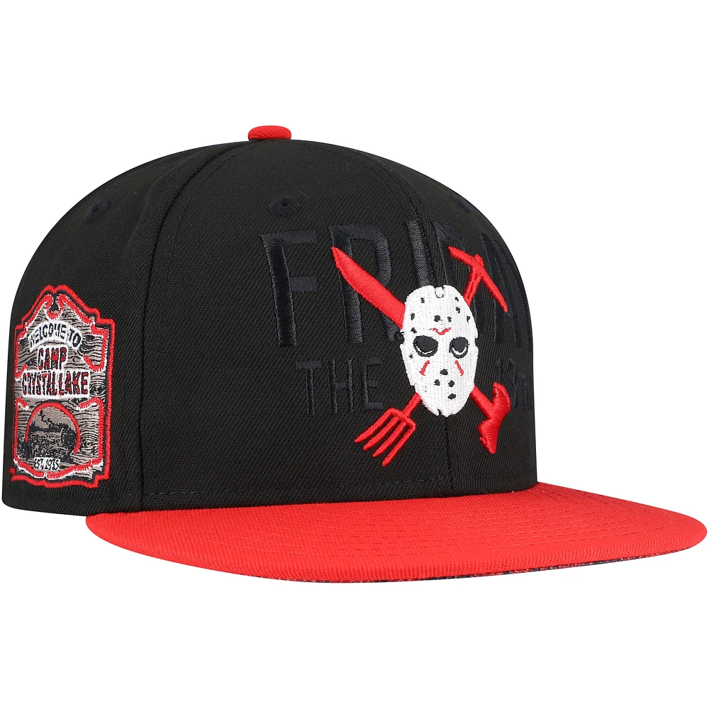 Men's Jason Voorhees Black Friday the 13th Snapback Hat