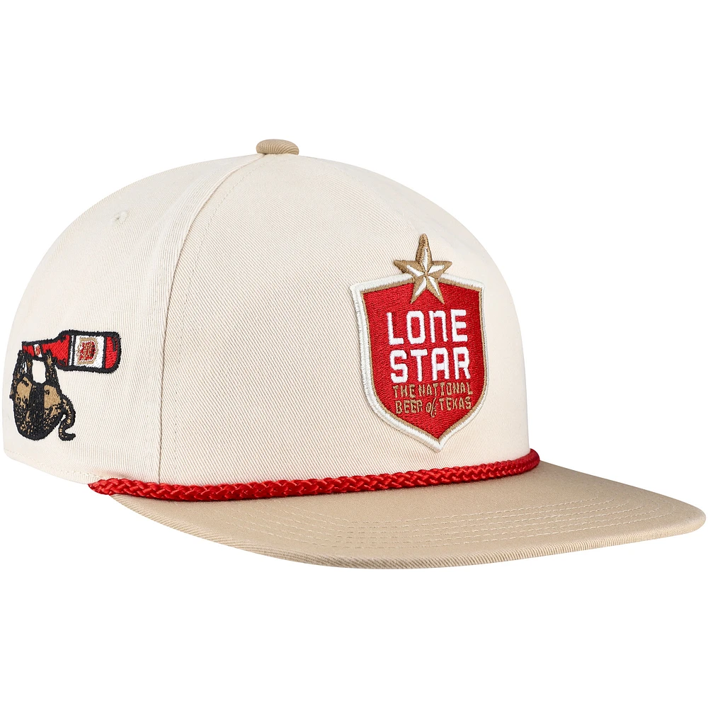 Men's Cream Lone Star Adjustable Golfer Hat