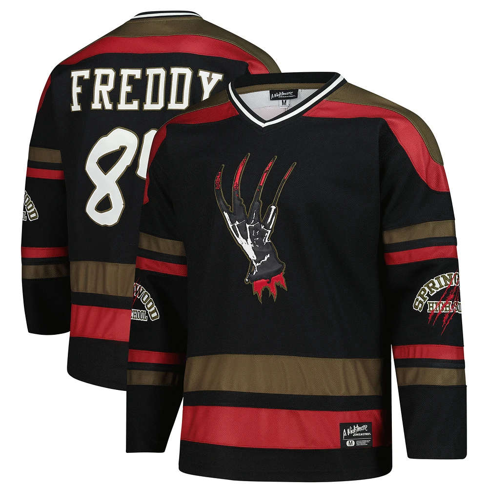 Men's Black A Nightmare on Elm Street Horror Pack Movie Jersey