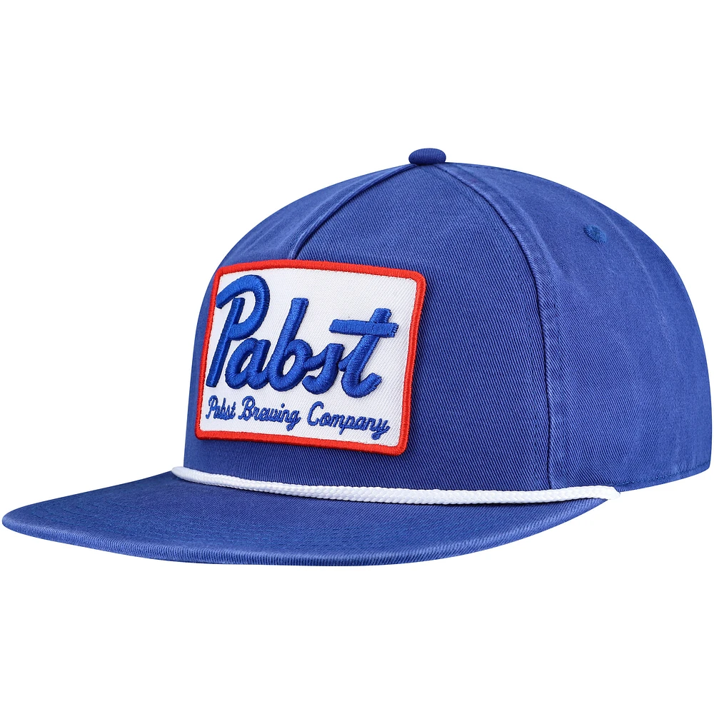 Men's Blue Pabst Blue Ribbon Adjustable Golfer Hat with Rope
