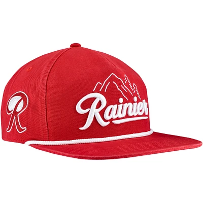 Men's Red Rainier Rope Golfer Adjustable Hat