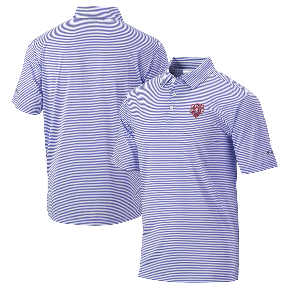 Men's Columbia Purple Orlando City SC Omni-Wick Club Invite Polo