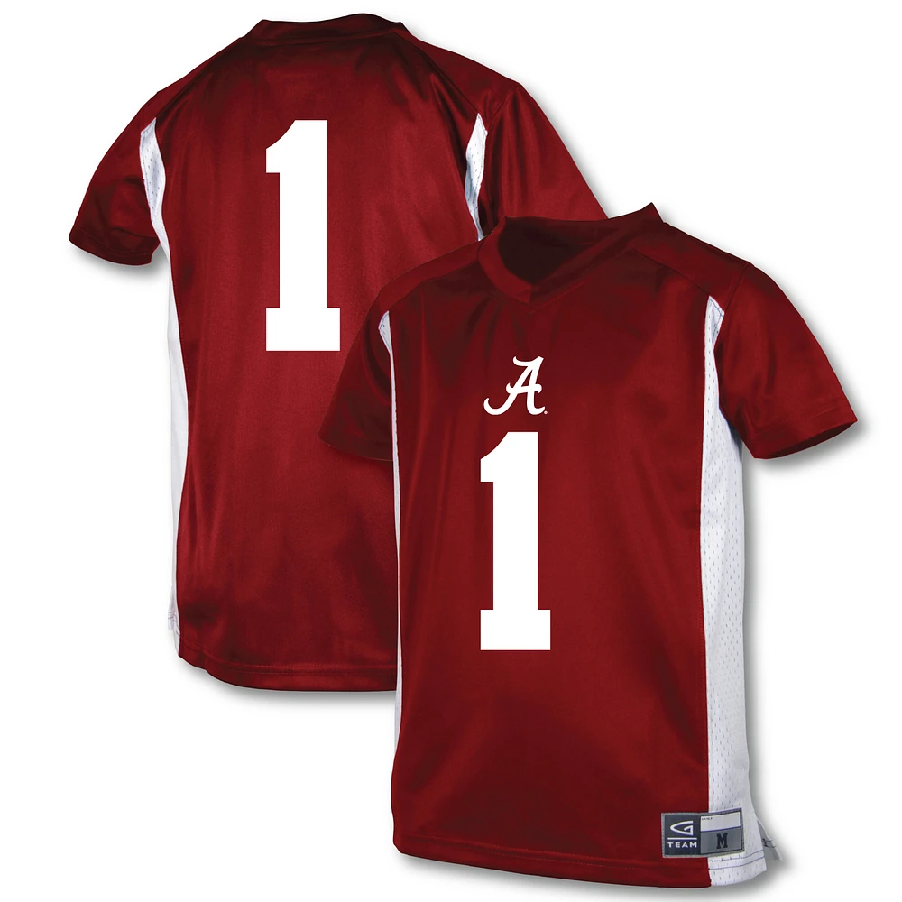 Youth Garb #1 Crimson Alabama Tide Football Jersey