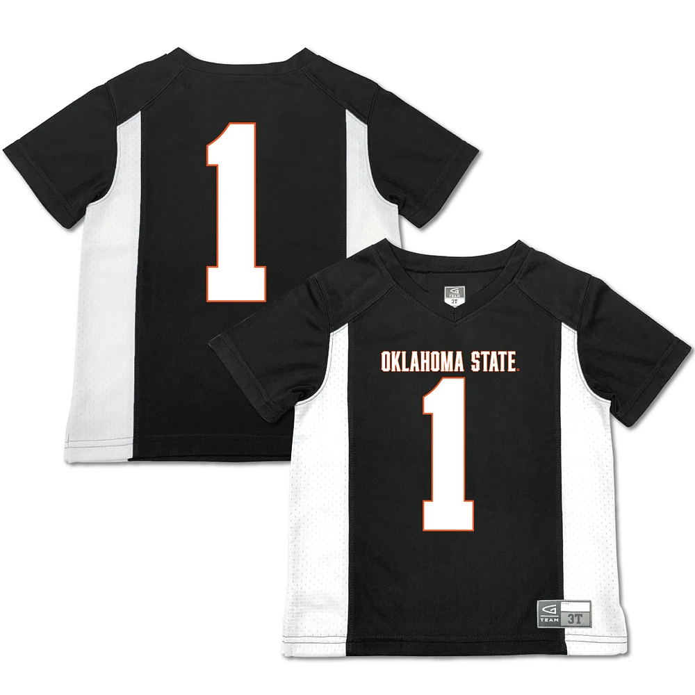 Toddler Garb #1 Black Oklahoma State Cowboys Football Jersey