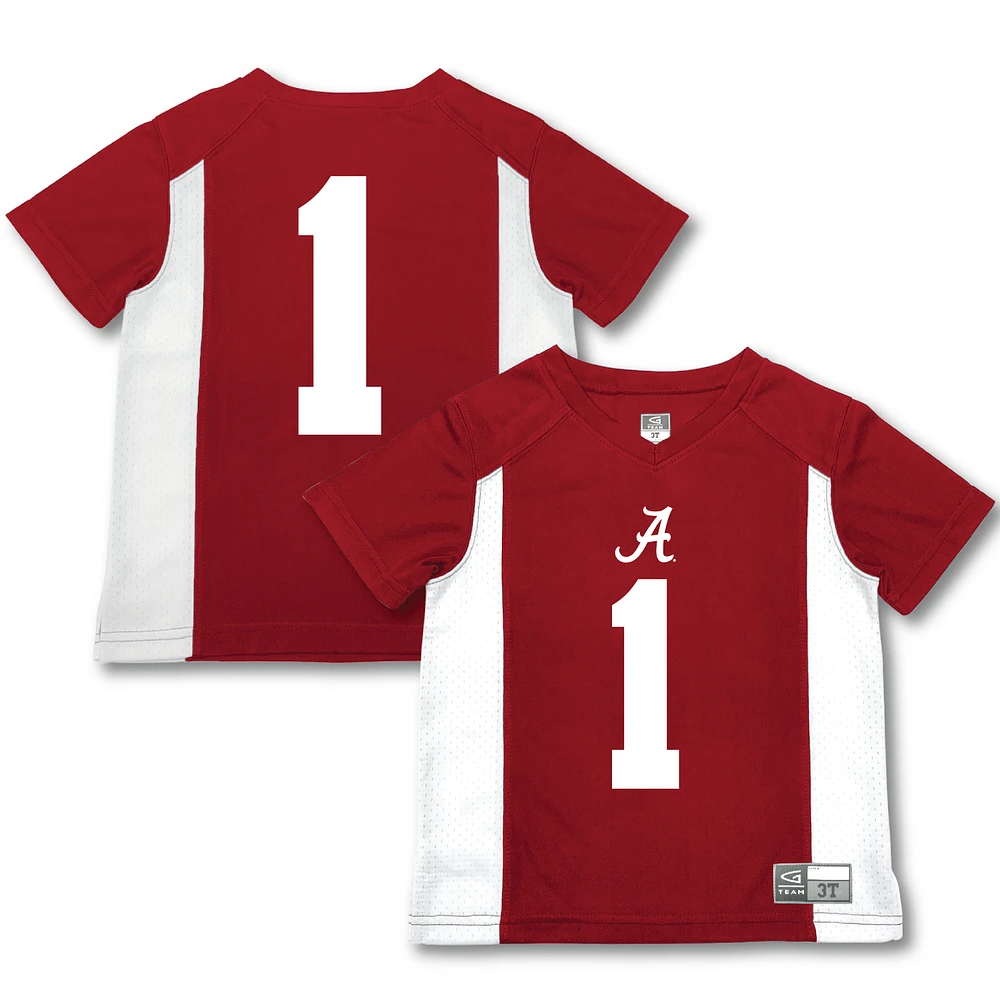 Toddler Garb #1 Crimson Alabama Tide Football Jersey