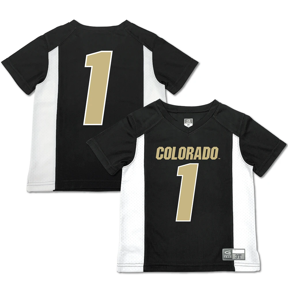 Toddler Garb #1 Black Colorado Buffaloes Football Jersey