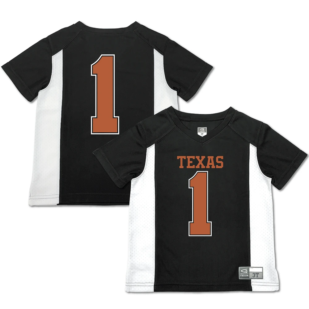 Toddler Garb #1 Black Texas Longhorns Football Jersey