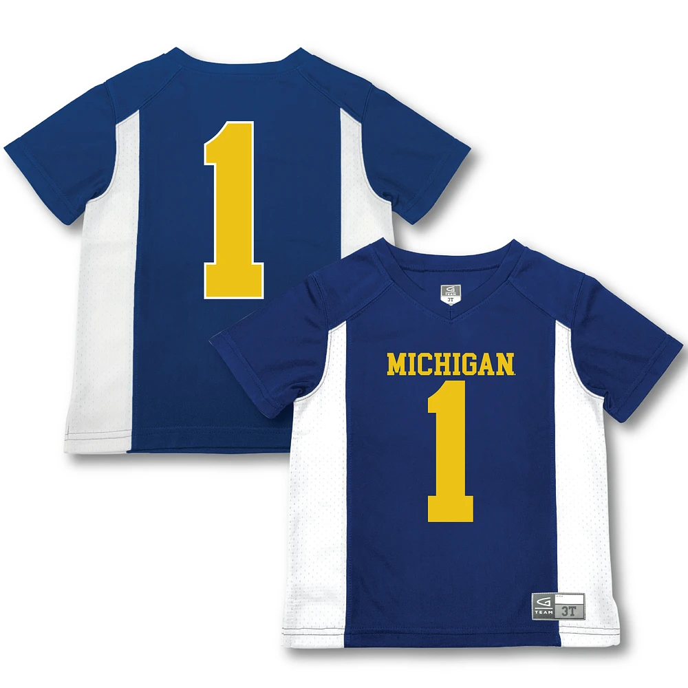 Toddler Garb #1 Blue Michigan Wolverines Football Jersey