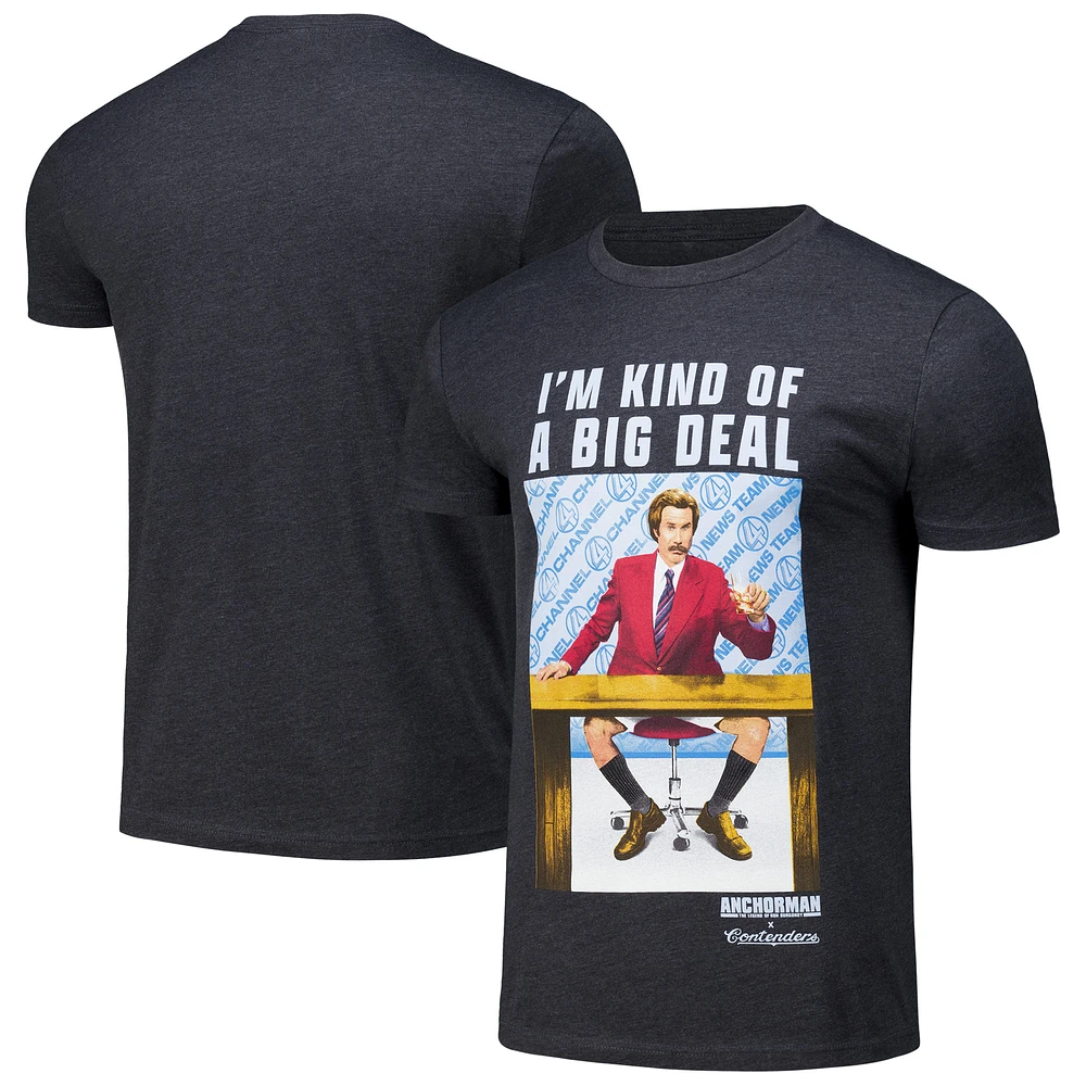 Men's Contenders Clothing Charcoal Anchorman Big Deal T-Shirt