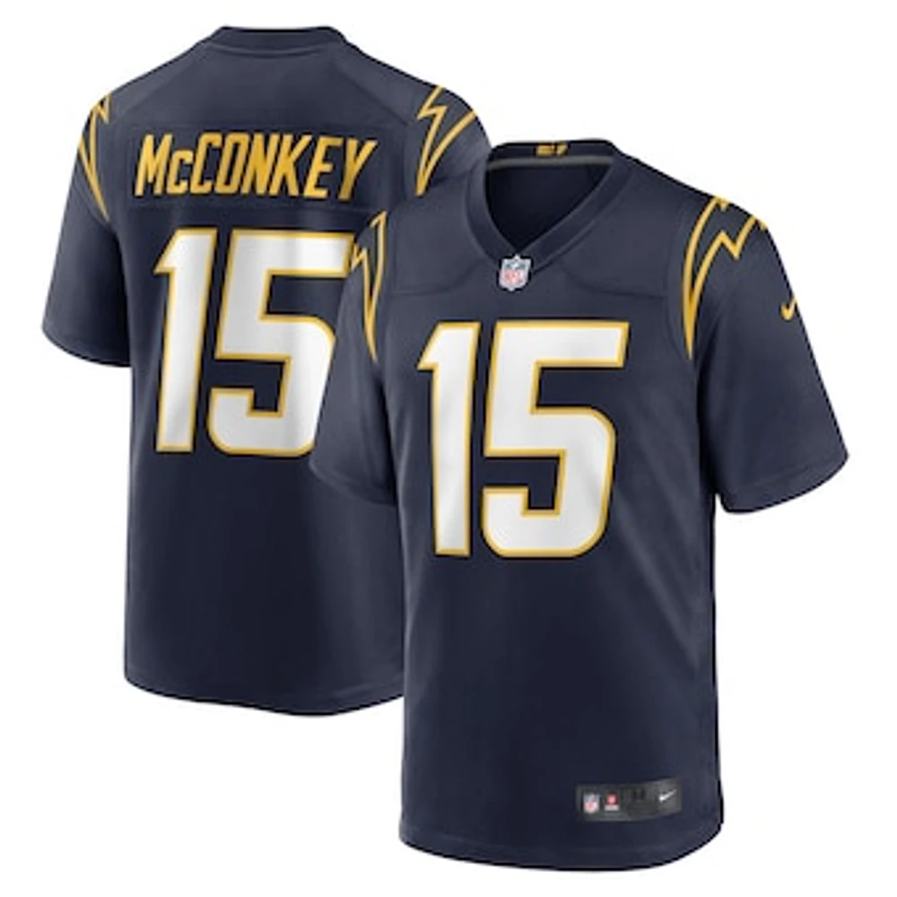 Men's Nike Ladd McConkey Navy Los Angeles Chargers Alternate Game Jersey