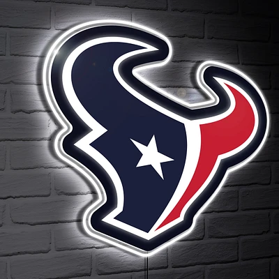 Houston Texans LED Team Logo Shaped Lighted Wall Sign