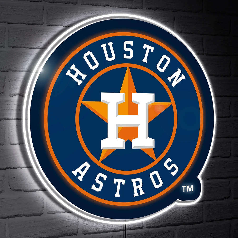 Houston Astros LED Team Logo Shaped Lighted Wall Sign