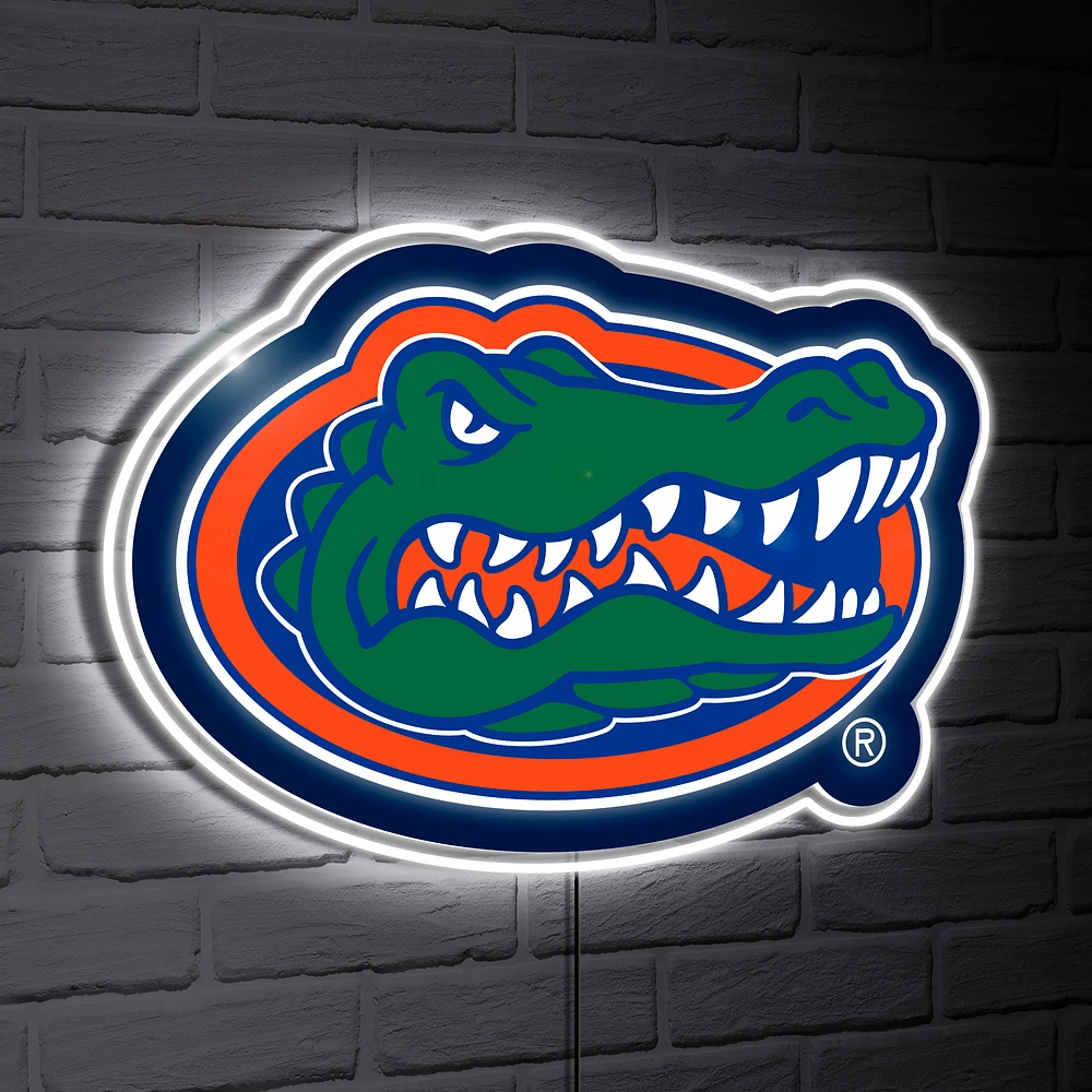 Florida Gators LED Team Logo Shaped Lighted Wall Sign