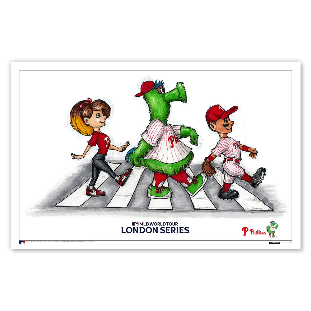 Philadelphia Phillies 2024 London Series 11" x 17" Limited Edition Poster Print