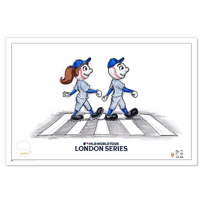 New York Mets 2024 London Series 24" x 36" Limited Edition Art Print