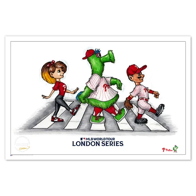 Philadelphia Phillies 2024 London Series 24" x 36" Limited Edition Art Print