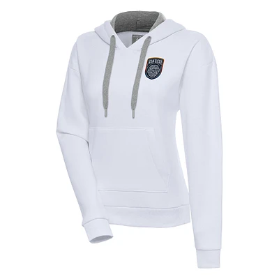 Women's Antigua White San Diego FC Victory Pullover Hoodie