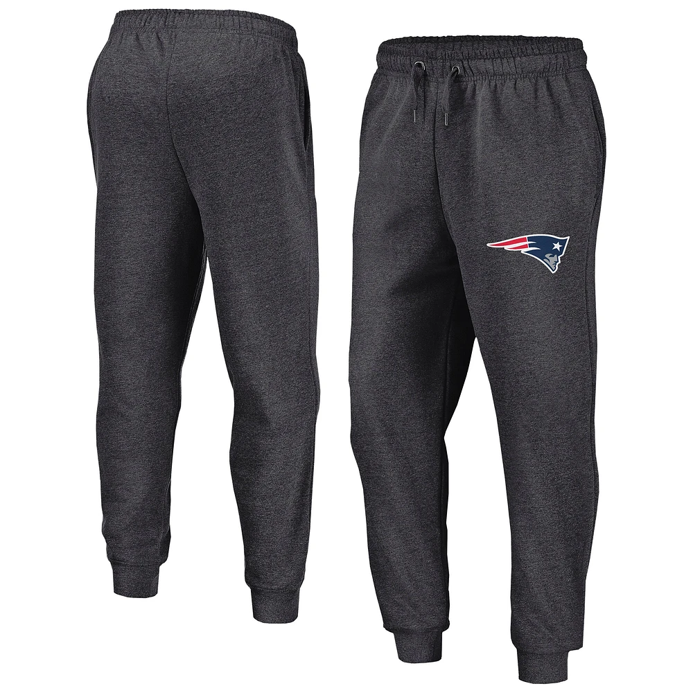 Men's Fanatics Heather Charcoal New England Patriots Boost Fleece Joggers