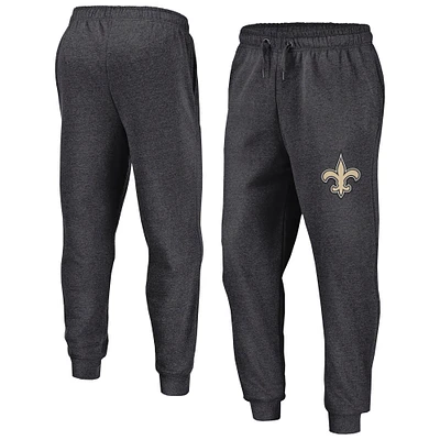 Men's Fanatics Heather Charcoal New Orleans Saints Boost Fleece Joggers