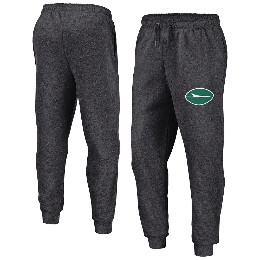 Men's Fanatics Heather Charcoal New York Jets Boost Fleece Joggers