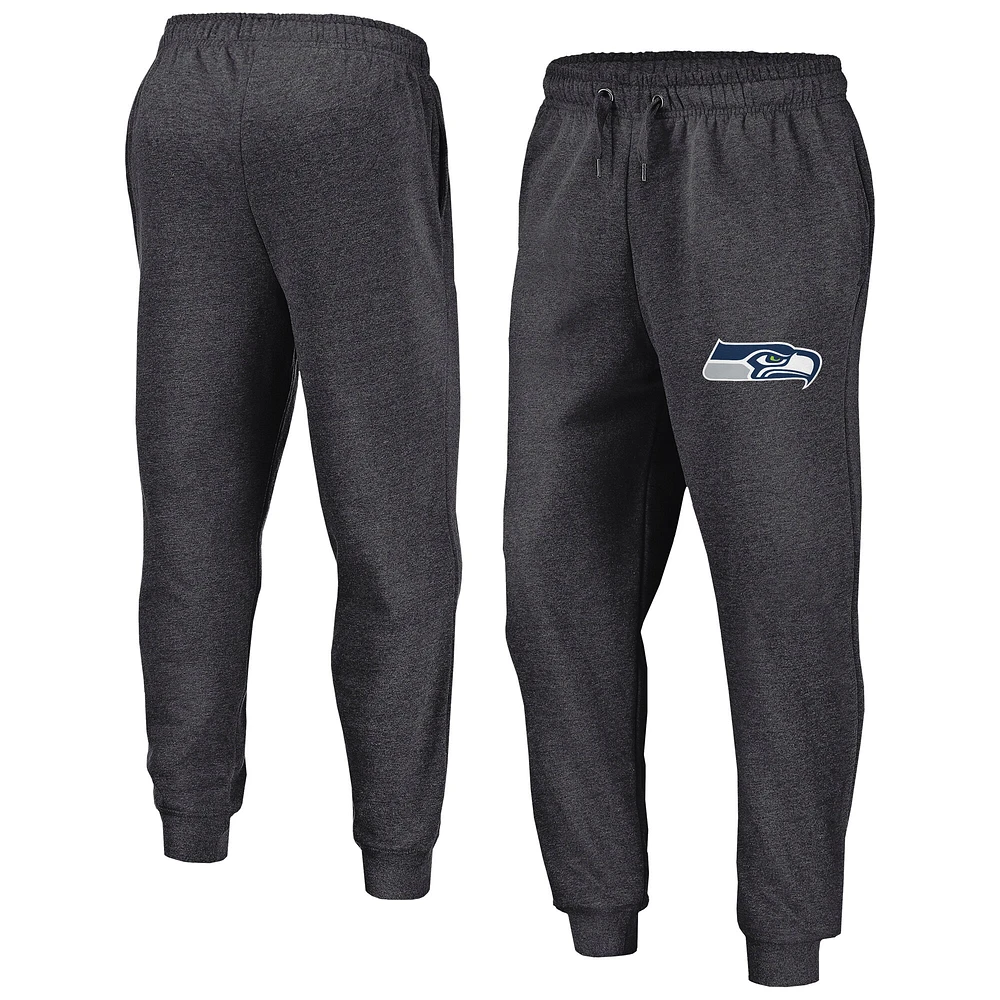 Men's Fanatics Heather Charcoal Seattle Seahawks Boost Fleece Joggers