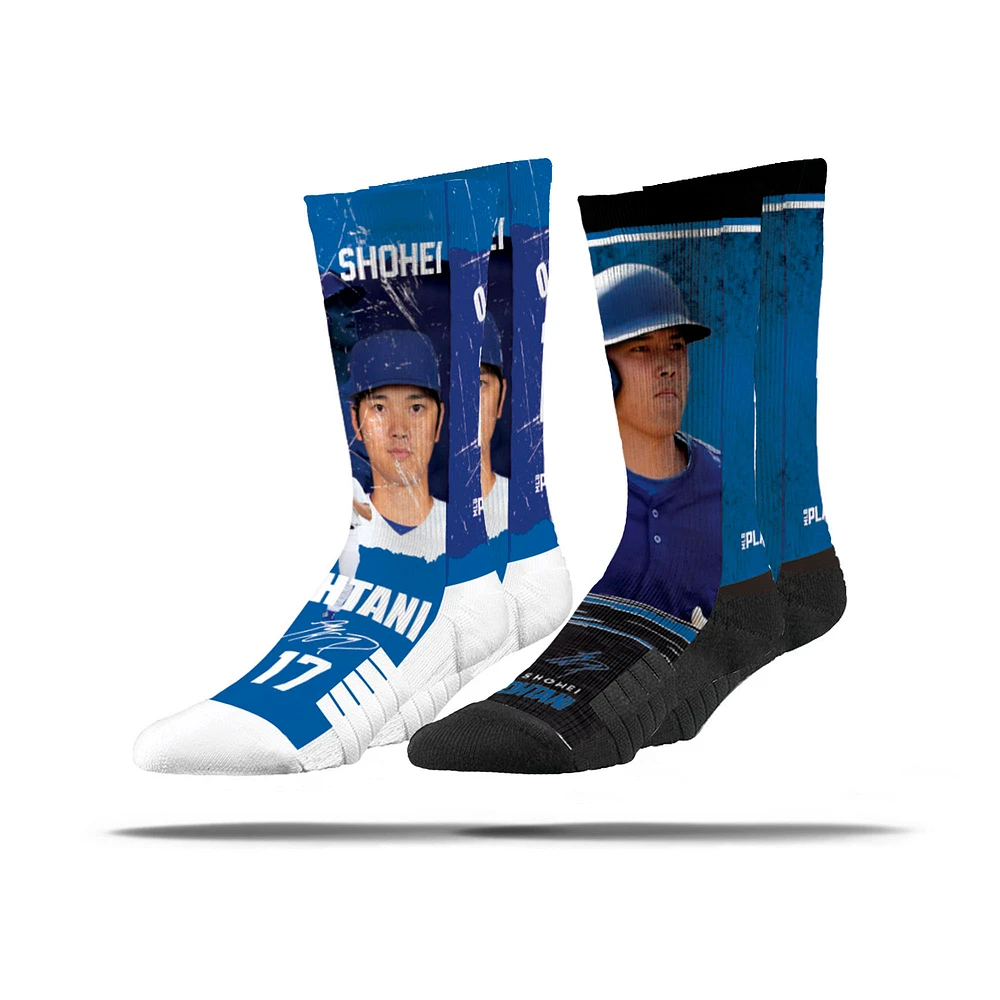 Unisex Strideline Shohei Ohtani Los Angeles Dodgers Premium 2-Pack Full Slub Crew Socks