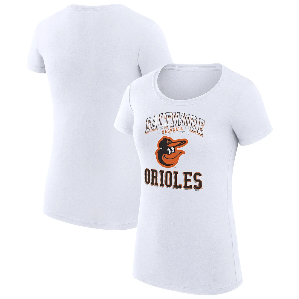 Women's G-III 4Her by Carl Banks Baltimore Orioles Super-Slim Fit Lightweight Team Logo Graphic T-Shirt