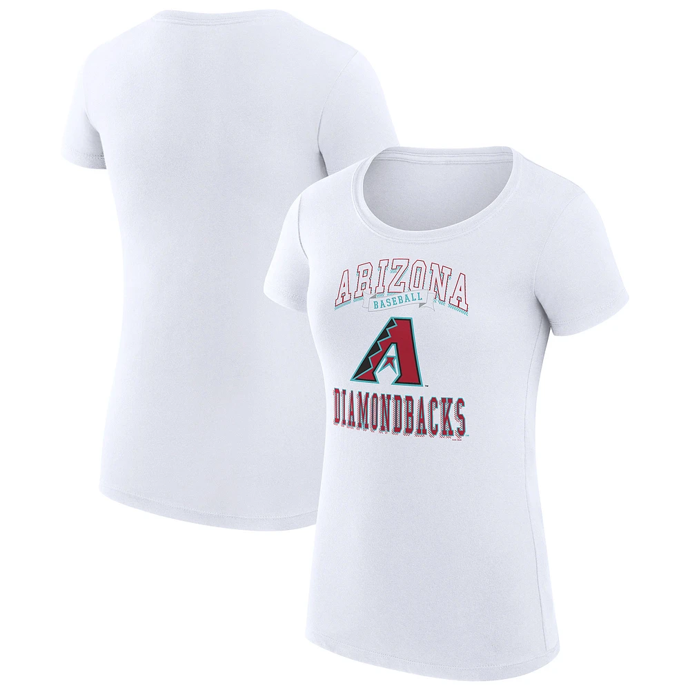 Women's G-III 4Her by Carl Banks Arizona Diamondbacks Super-Slim Fit Lightweight Team Logo Graphic T-Shirt