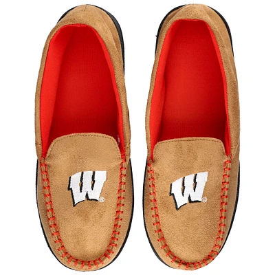 Men's ZooZatz Wisconsin Badgers Moccasin Slippers
