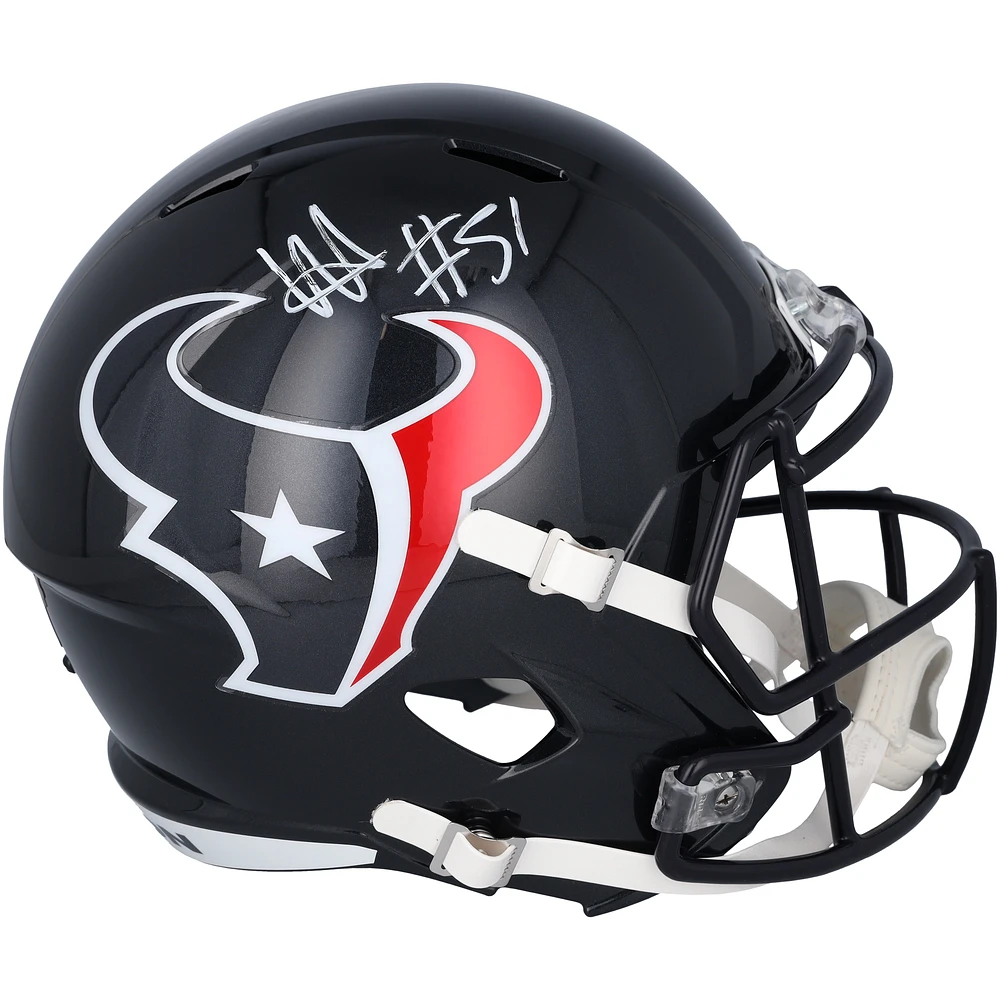 Will Anderson Jr. Houston Texans Autographed 2024 Speed Replica Helmet