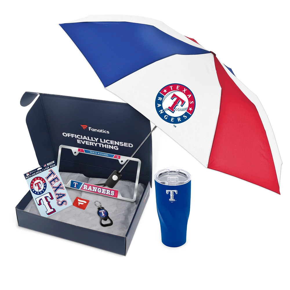 WinCraft Texas Rangers Fanatics Pack Elevated Automotive-Themed Gift Box - $91+ Value