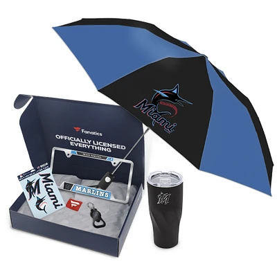 WinCraft Miami Marlins Fanatics Pack Elevated Automotive-Themed Gift Box - $91+ Value
