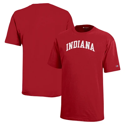 Youth Champion Crimson Indiana Hoosiers Team Arch T-Shirt