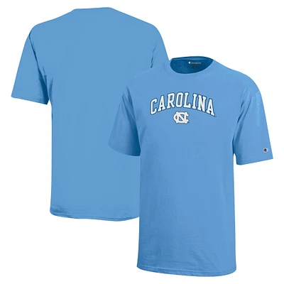 Youth Champion Carolina Blue North Tar Heels Arch Over Logo T-Shirt
